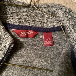 Arizona boys half zip sweater
